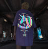 Unisex Unicorn Reflective Print Casual T Shirt Oversize Shirts Short Sleeves Couple Clothes