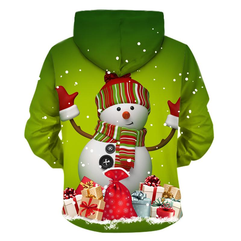 Unisex Men Women 2019 Christmas Ugly Cat Funny Snowman Christmas sweater Pockets  Funny Christmas Party