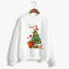Fashion Christmas Sweater Black Long Sleeve Women Ladies Femme Harajuku Female Clothes Plus Size Winter New Year Pullover