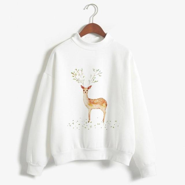 Fashion Christmas Sweater Black Long Sleeve Women Ladies Femme Harajuku Female Clothes Plus Size Winter New Year Pullover