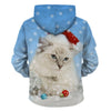 Unisex Men Women 2019 Christmas Ugly Cat Funny Snowman Christmas sweater Pockets  Funny Christmas Party