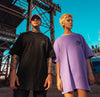 Unisex Unicorn Reflective Print Casual T Shirt Oversize Shirts Short Sleeves Couple Clothes