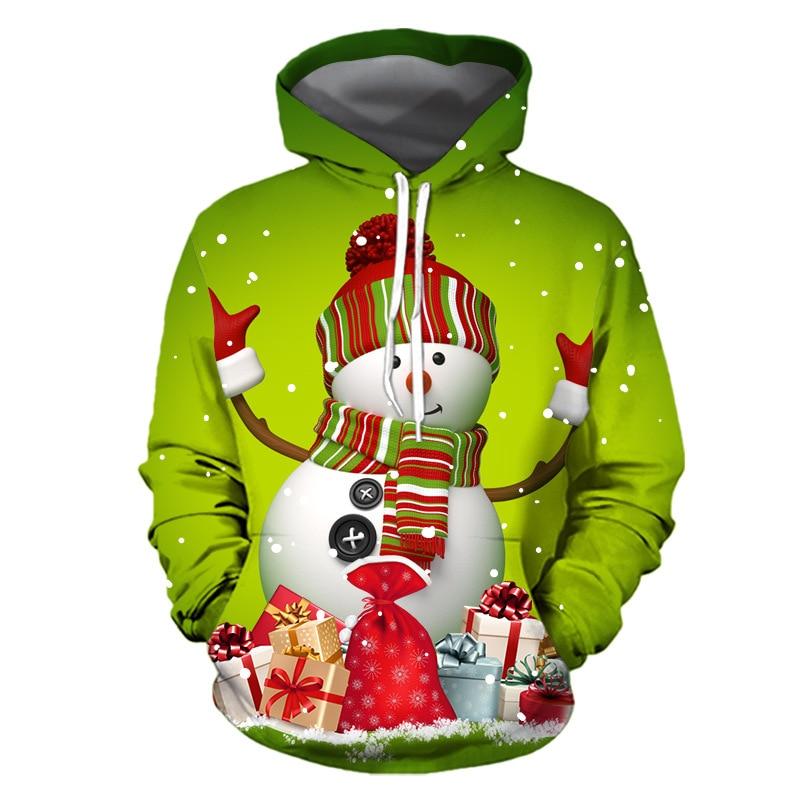 Unisex Men Women 2019 Christmas Ugly Cat Funny Snowman Christmas sweater Pockets  Funny Christmas Party