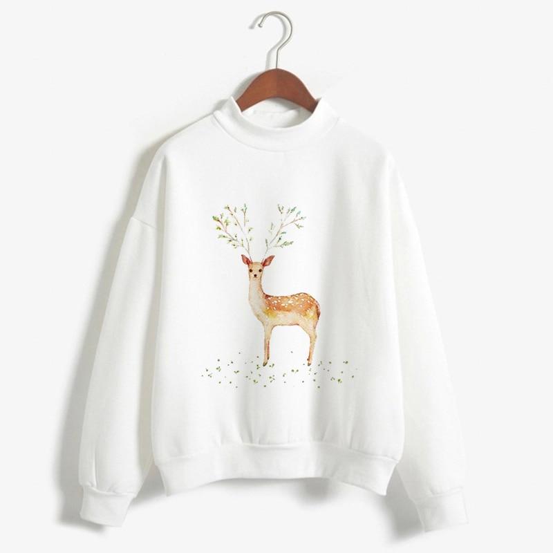 Fashion Christmas Sweater Black Long Sleeve Women Ladies Femme Harajuku Female Clothes Plus Size Winter New Year Pullover