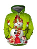 Unisex Men Women 2019 Christmas Ugly Cat Funny Snowman Christmas sweater Pockets  Funny Christmas Party
