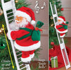 Christmas Santa Claus Electric Climb Ladder Hanging Decoration Christmas Tree Ornaments Funny New Year Kids Gifts Toys M810#