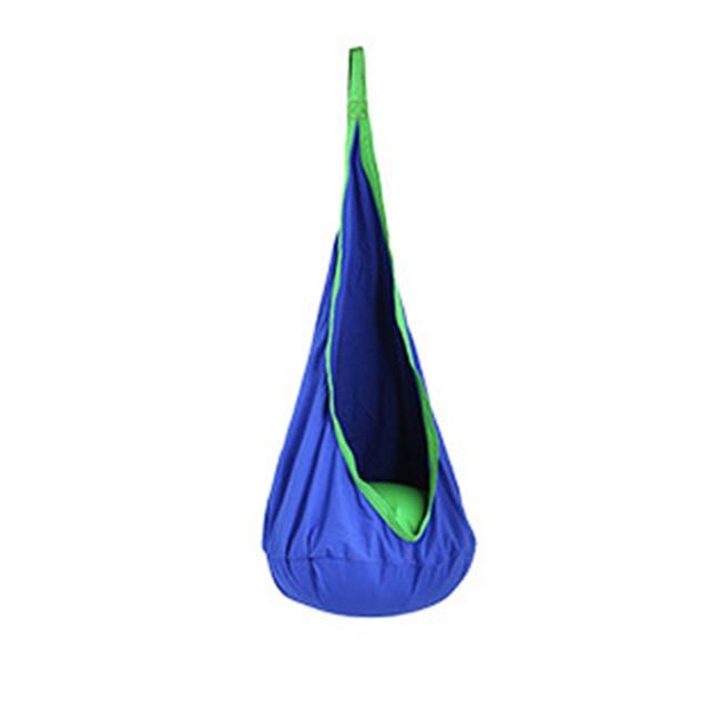 Swing Pod Children Roof Air Cushion Hammock Chair Courtyard Zipper Hanging Seat Home Space Saving Comfortable Indoor Tree