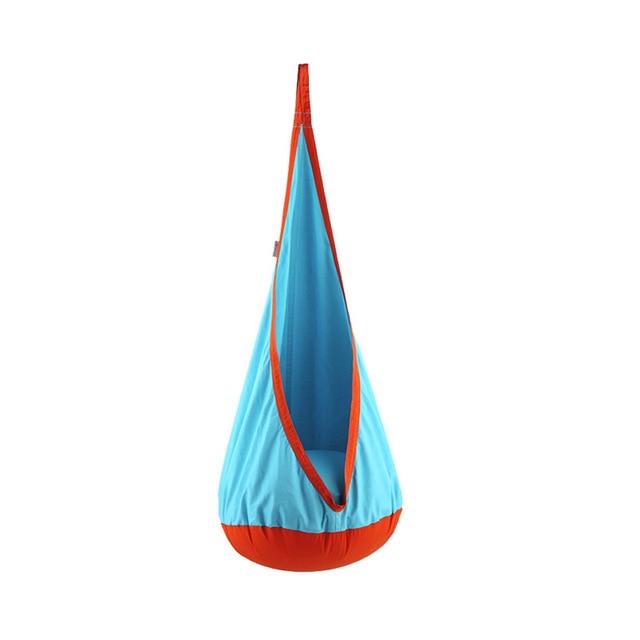 Swing Pod Children Roof Air Cushion Hammock Chair Courtyard Zipper Hanging Seat Home Space Saving Comfortable Indoor Tree