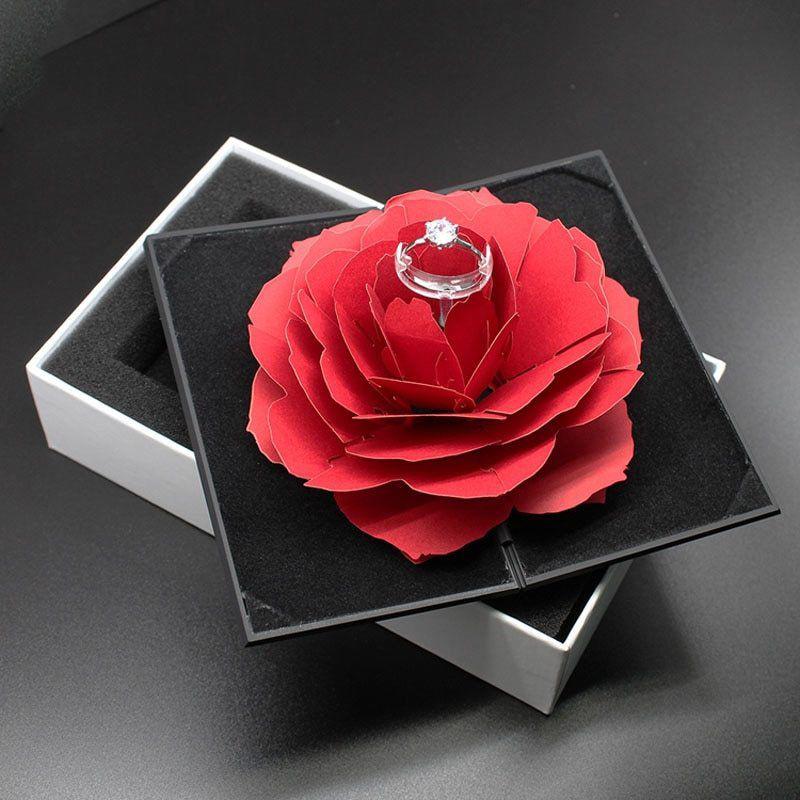 Red Rose Ring Box