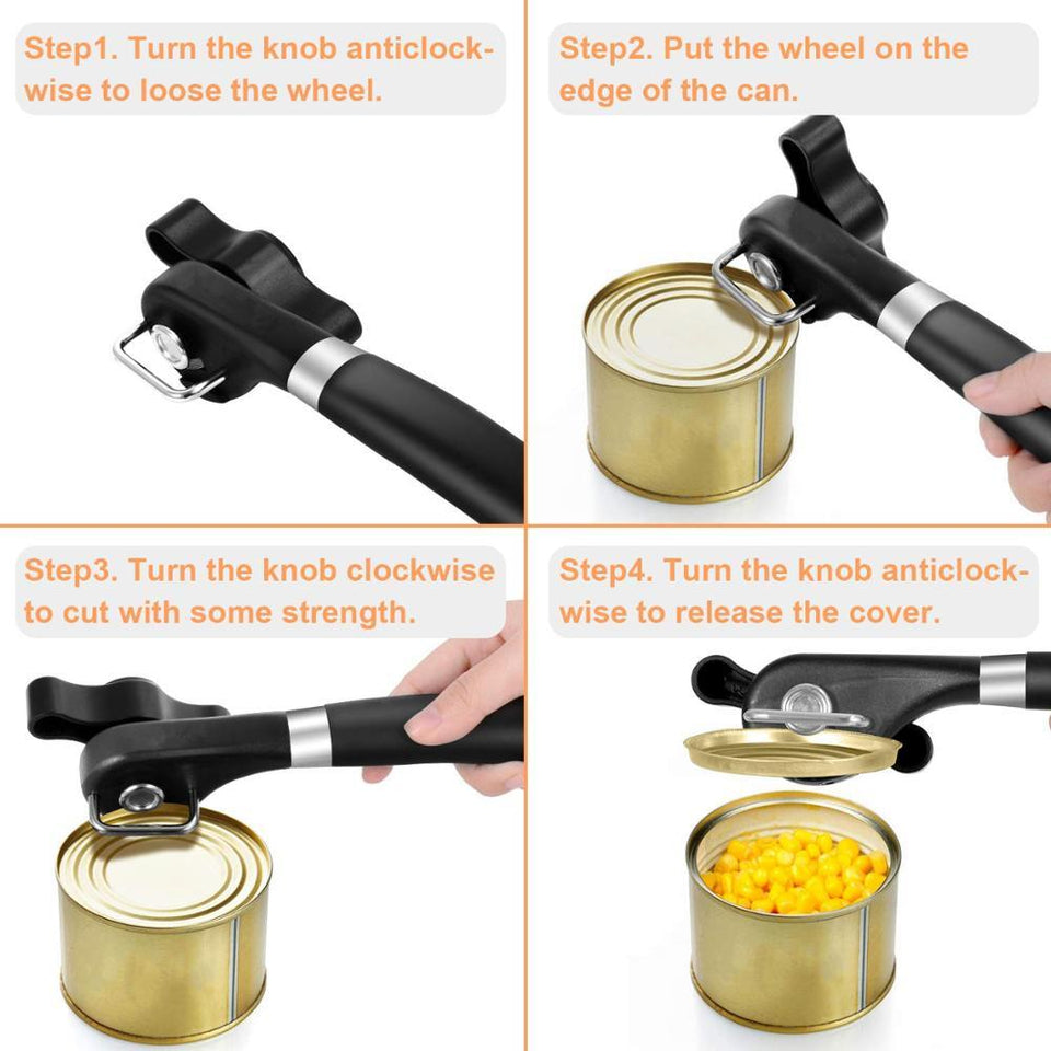 Stainless Steel Safe Cut Can Opener