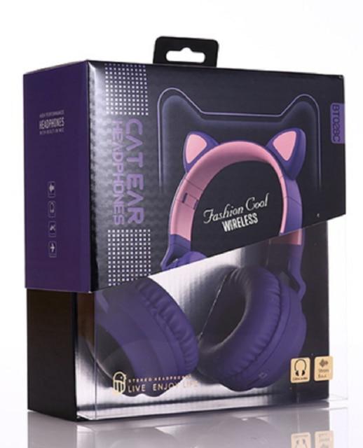 Wireless Cat Ear Headphones Bluetooth Headset