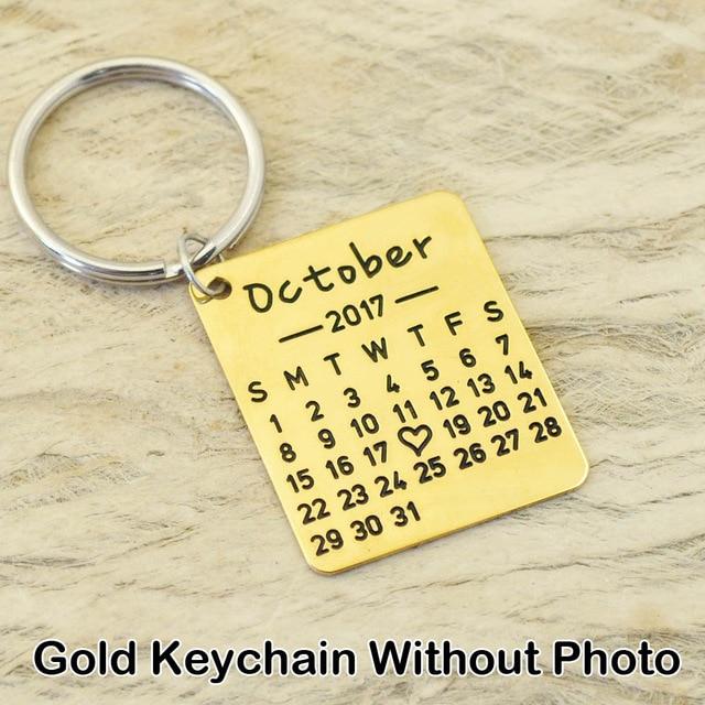 Personalized Calendar Keychain