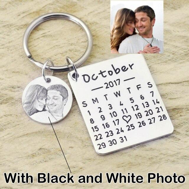 Personalized Calendar Keychain