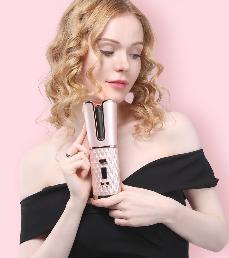 Portable USB Cordless Automatic Hair Curler