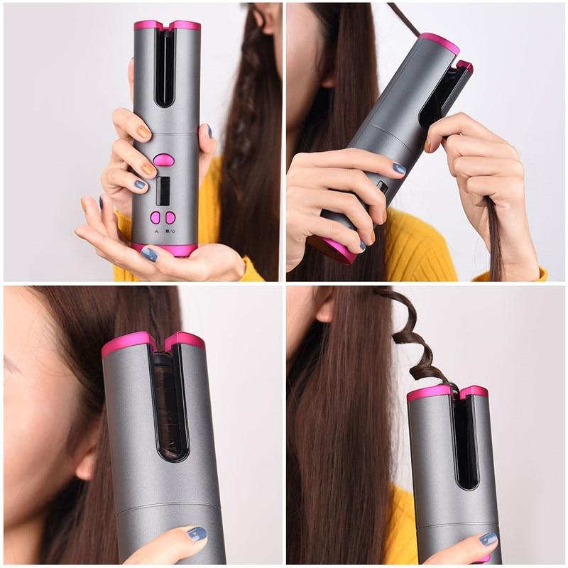 Portable USB Cordless Automatic Hair Curler