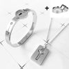 Love Lock Your Heart Bracelet Set