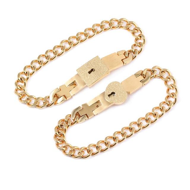 Love Lock Your Heart Bracelet Set