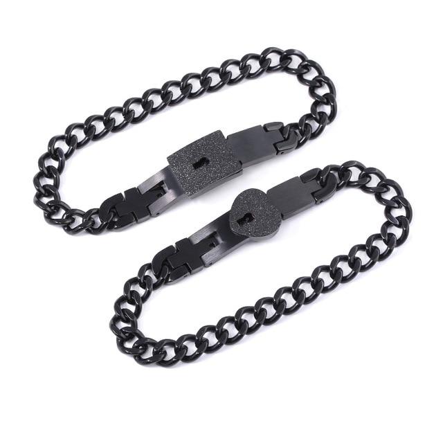 Love Lock Your Heart Bracelet Set