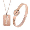 Love Lock Your Heart Bracelet Set