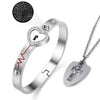 Love Lock Your Heart Bracelet Set