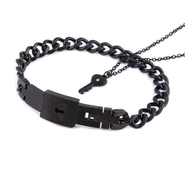 Love Lock Your Heart Bracelet Set