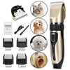 Electrical Dog Hair Trimmer Low-noise Pet Hair Clipper Machine Rechargeable Grooming Cutter Pet Hair Remover Comb+Spare Blade