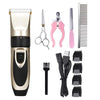 Electrical Dog Hair Trimmer Low-noise Pet Hair Clipper Machine Rechargeable Grooming Cutter Pet Hair Remover Comb+Spare Blade