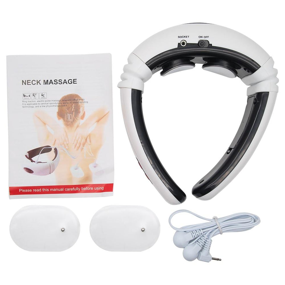 Aptoco Electric Pulse Back and Neck Massager Far Infrared Pain Relief Tool Health Care Relaxation