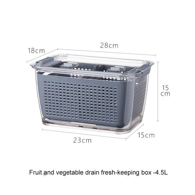 Fresh Produce Vegetable Fruit Storage Containers 3PACKS