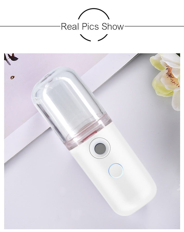Mini Nano Face Steamer USB Nebulizer Facial Sprayer Humidifier Hydrating Anti-aging Wrinkle Women Beauty Skin Care Disinfect