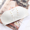 Lace Bandeau Drawstrings Push Up Bra