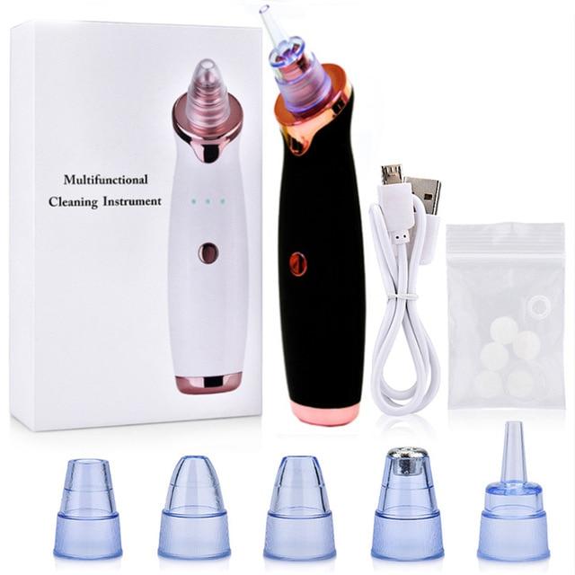 Blackhead Remover Face Deep Nose Cleaner T Zone Pore Acne Pimple Removal Vacuum Suction Facial Diamond Beauty Clean Skin Tools