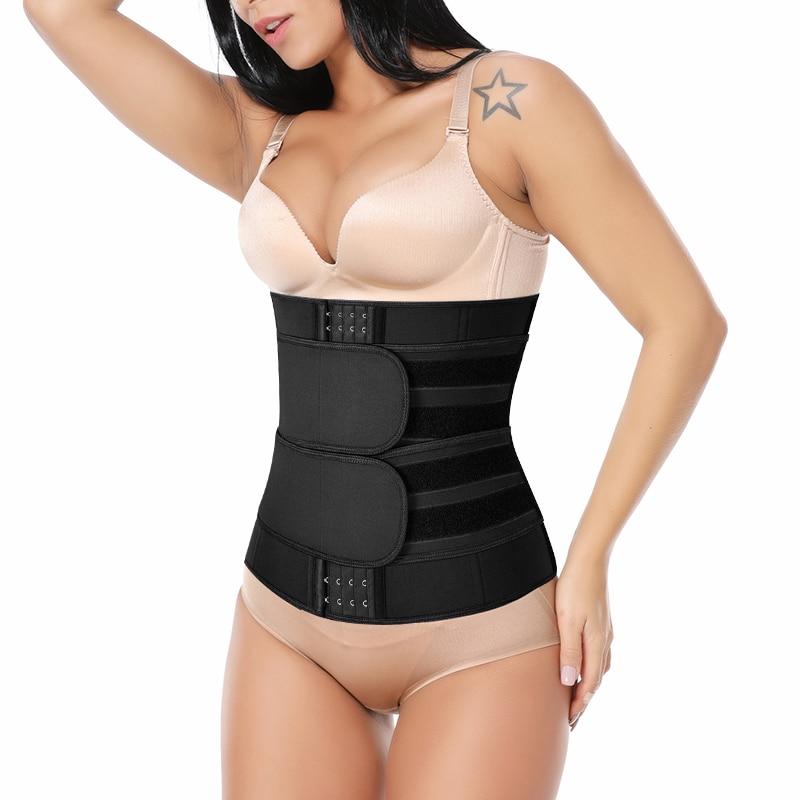 Faja Shapewear Neoprene Sauna Waist Trainer Corset Sweat Belt for Women Weight Loss Compression Trimmer Workout Fitness