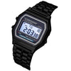 Luxury Rose Gold Women Digital Watch Ultra-thin Steel LED Electronic Wrist Watch Luminous Clock Ladies Watch montre femme
