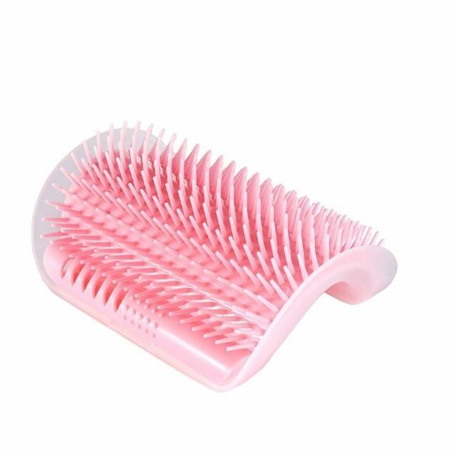 Pet Products For Cats Brush Corner Cat Massage Self Groomer Comb Brush With Catnip Cat rubs the face a tickling comb