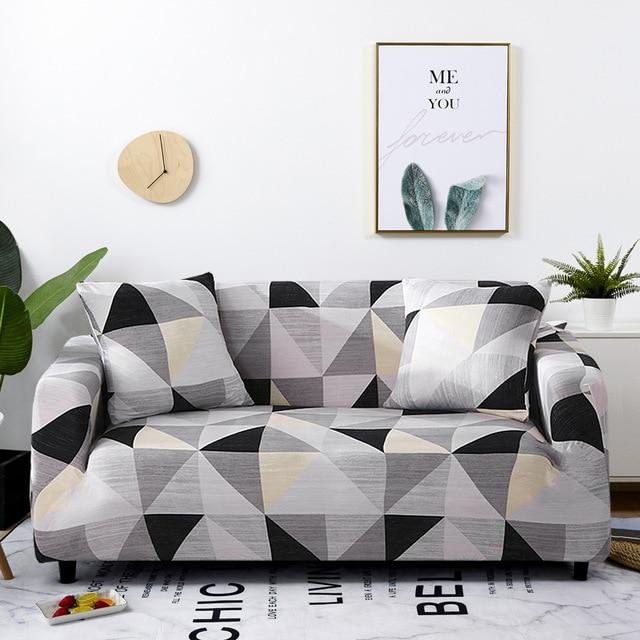 Stretch Slipcovers Sectional Elastic Stretch Sofa Cover for Living Room Couch Cover L shape Armchair Cover Single/Two/Three seat