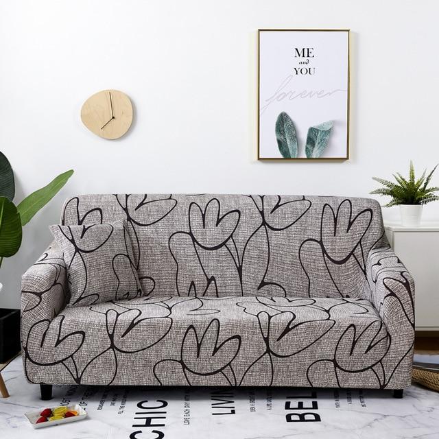 Stretch Slipcovers Sectional Elastic Stretch Sofa Cover for Living Room Couch Cover L shape Armchair Cover Single/Two/Three seat