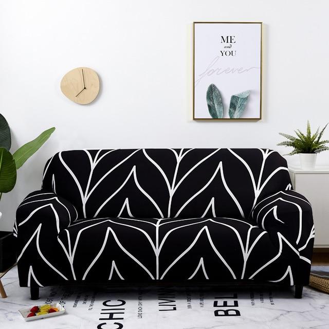 Stretch Slipcovers Sectional Elastic Stretch Sofa Cover for Living Room Couch Cover L shape Armchair Cover Single/Two/Three seat
