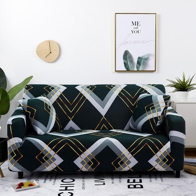 Stretch Slipcovers Sectional Elastic Stretch Sofa Cover for Living Room Couch Cover L shape Armchair Cover Single/Two/Three seat