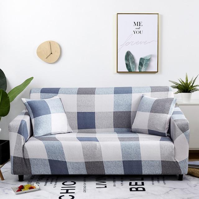 Stretch Slipcovers Sectional Elastic Stretch Sofa Cover for Living Room Couch Cover L shape Armchair Cover Single/Two/Three seat