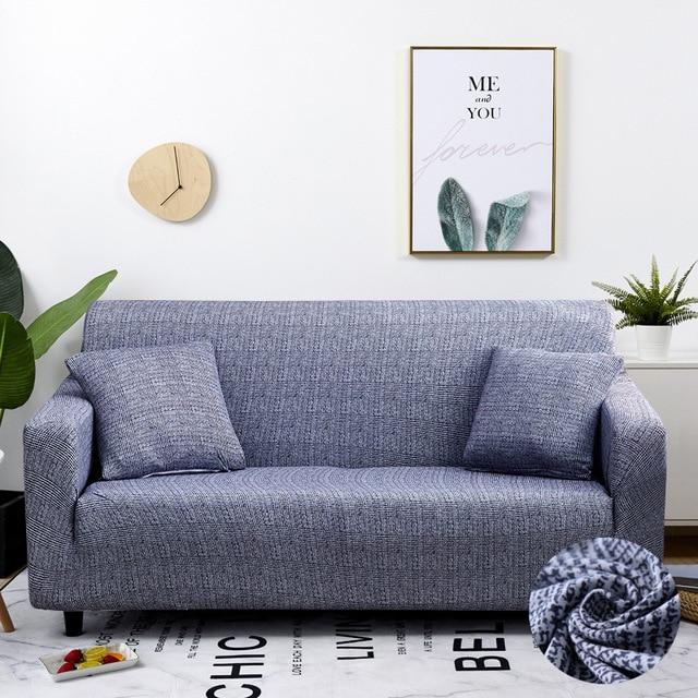 Stretch Slipcovers Sectional Elastic Stretch Sofa Cover for Living Room Couch Cover L shape Armchair Cover Single/Two/Three seat