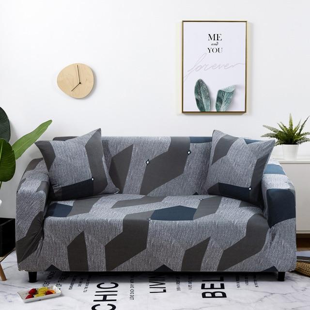 Stretch Slipcovers Sectional Elastic Stretch Sofa Cover for Living Room Couch Cover L shape Armchair Cover Single/Two/Three seat