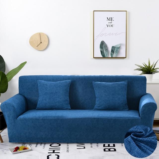 Stretch Slipcovers Sectional Elastic Stretch Sofa Cover for Living Room Couch Cover L shape Armchair Cover Single/Two/Three seat