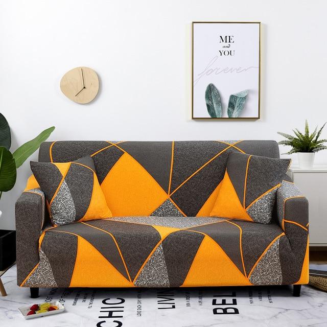 Stretch Slipcovers Sectional Elastic Stretch Sofa Cover for Living Room Couch Cover L shape Armchair Cover Single/Two/Three seat