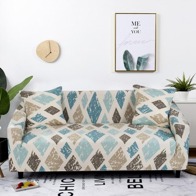 Stretch Slipcovers Sectional Elastic Stretch Sofa Cover for Living Room Couch Cover L shape Armchair Cover Single/Two/Three seat