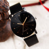 Men Women Leather Strap Line Analog Quartz Ladies Wrist Watches Fashion Watch Women's Watches Brand Luxury Watch