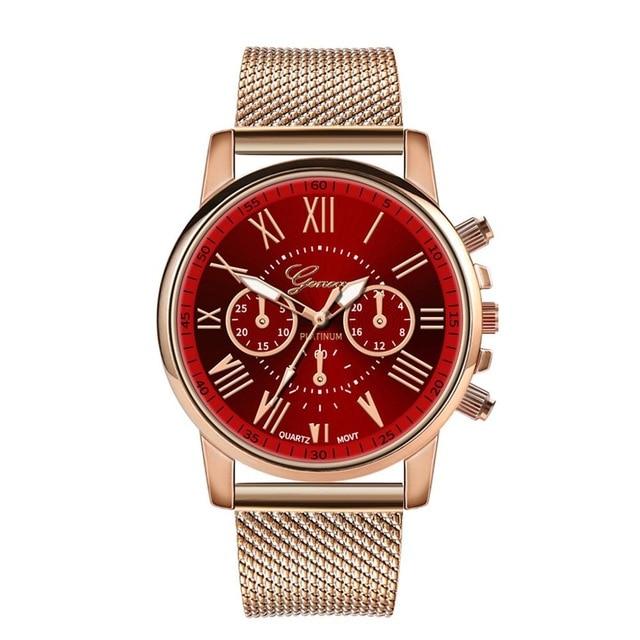 Men Women Leather Strap Line Analog Quartz Ladies Wrist Watches Fashion Watch Women's Watches Brand Luxury Watch