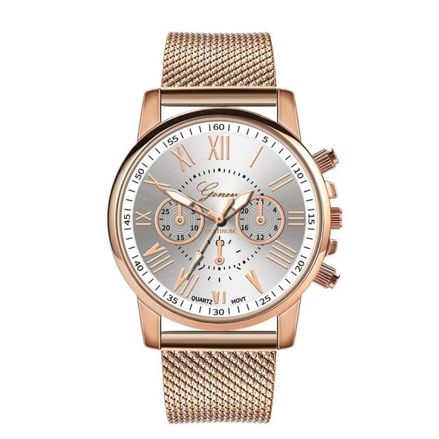 Men Women Leather Strap Line Analog Quartz Ladies Wrist Watches Fashion Watch Women's Watches Brand Luxury Watch