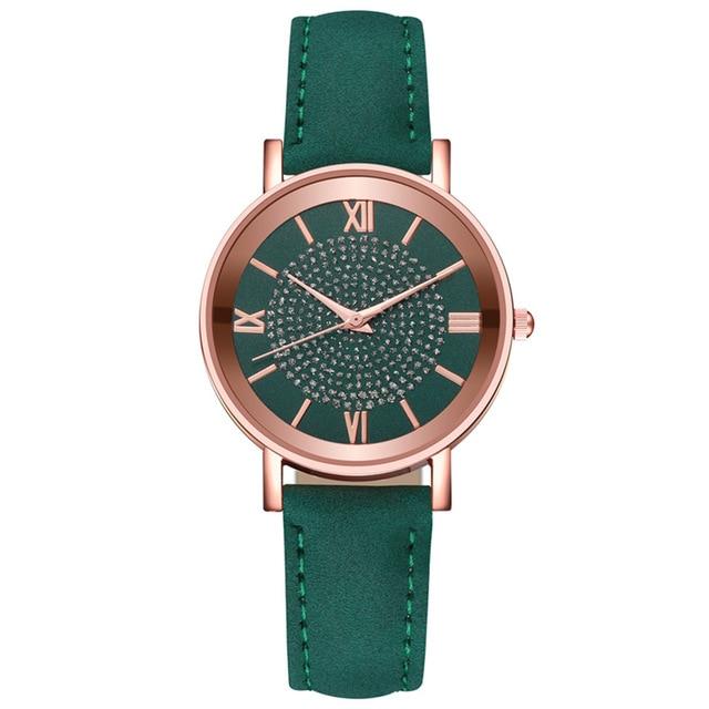 Men Women Leather Strap Line Analog Quartz Ladies Wrist Watches Fashion Watch Women's Watches Brand Luxury Watch