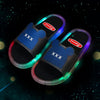 Summer fashion children's slippers boys and girls indoor and outdoor soft soles non-slip baby web celebrity luminous shoes